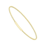 IDD FSBG5232Y 14K Yellow Gold Tracer Flexi Bangle – Flexible Luxury Bracelet