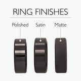 ELYSIUM KRATOS - SOLID BLACK DIAMOND RING - CELTIC LASER PATTERN