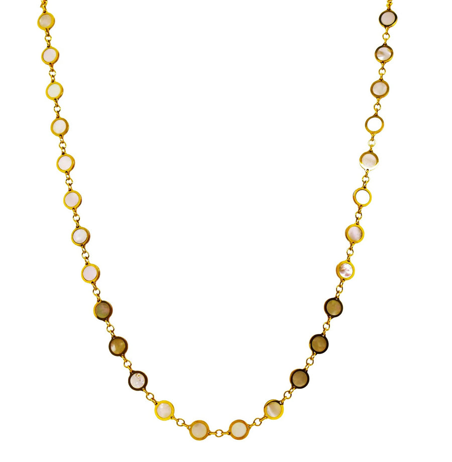 Sabrina Designs Mother Of Pearl Station Necklace