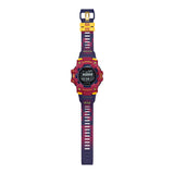 G-SHOCK GBD100BAR-4 – FC Barcelona Matchday Collaboration Bluetooth Fitness Watch, Red & Blue Garnet Design, 200m Water Resistant