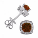 January Birthstone Diamond Earrings
