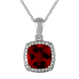 January Birthstone Diamond Necklace