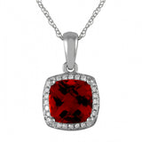 January Birthstone Diamond Necklace