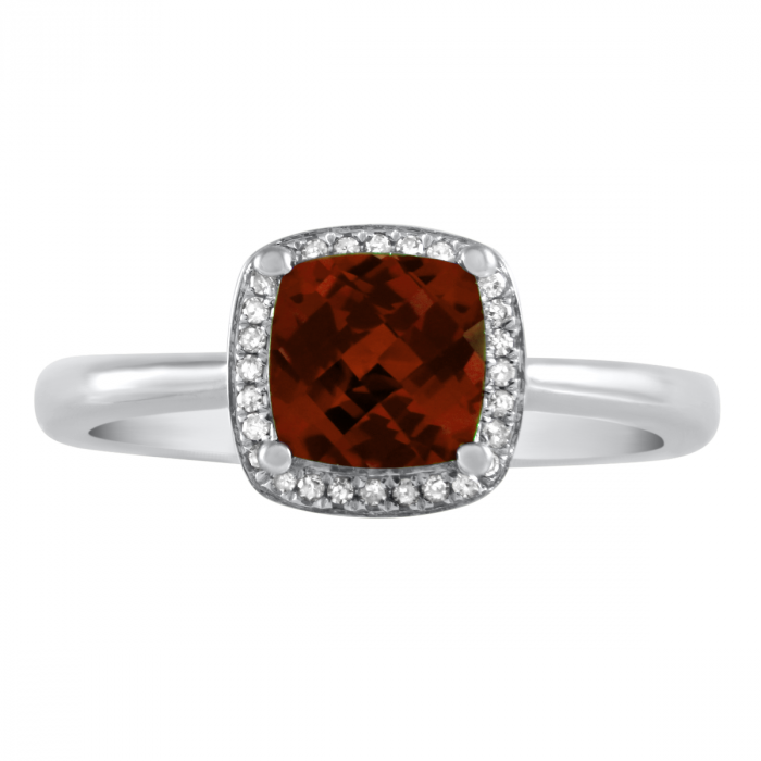 January Birthstone Diamond Ring