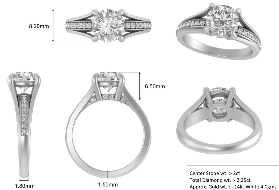 Chris K Custom Diamond Engagement Ring