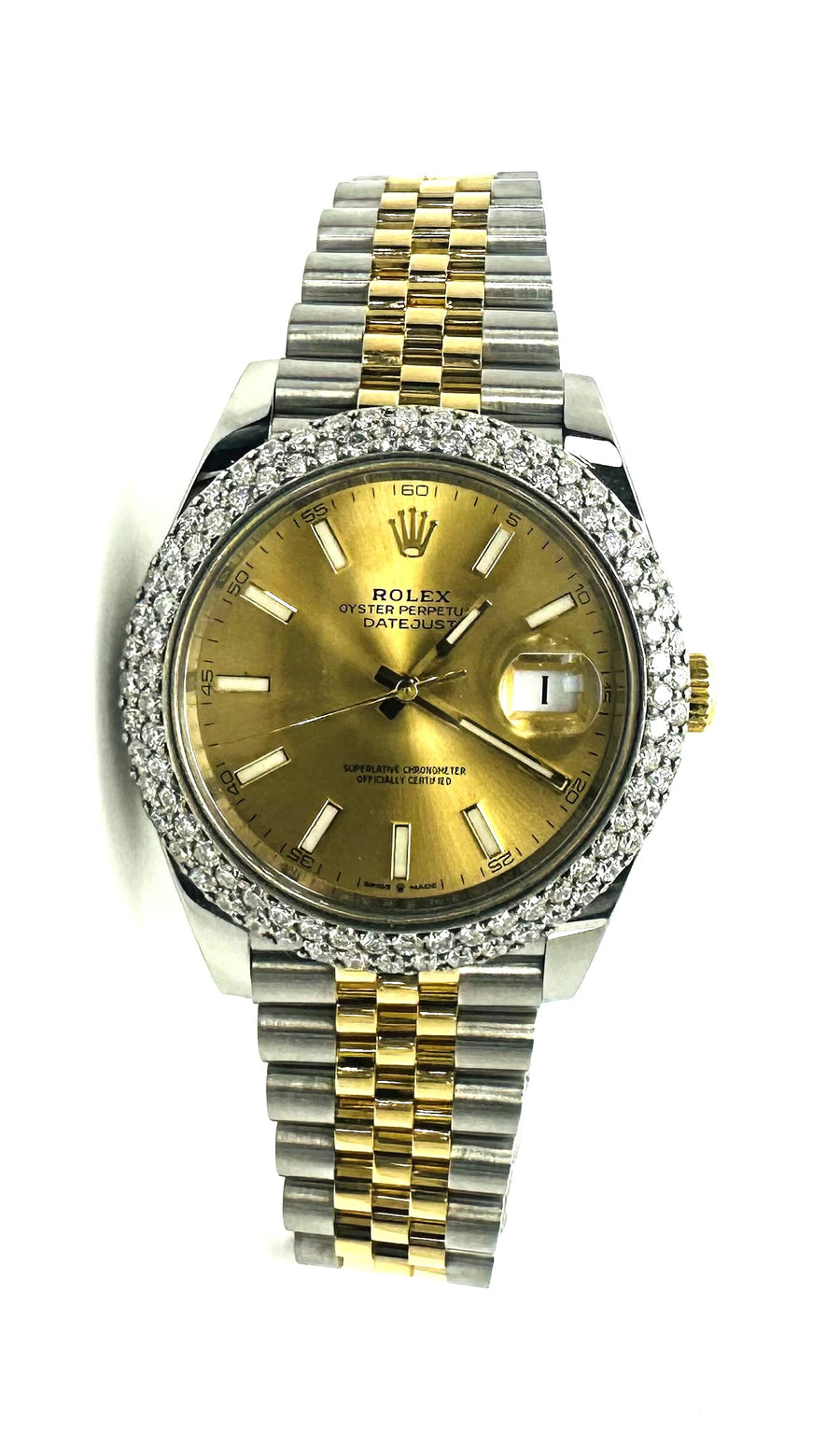 Rolex 41MM Datejust Champain Diamond Dial