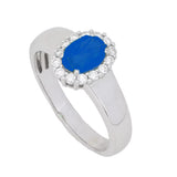 Precious Gem & Diamond Halo Ring