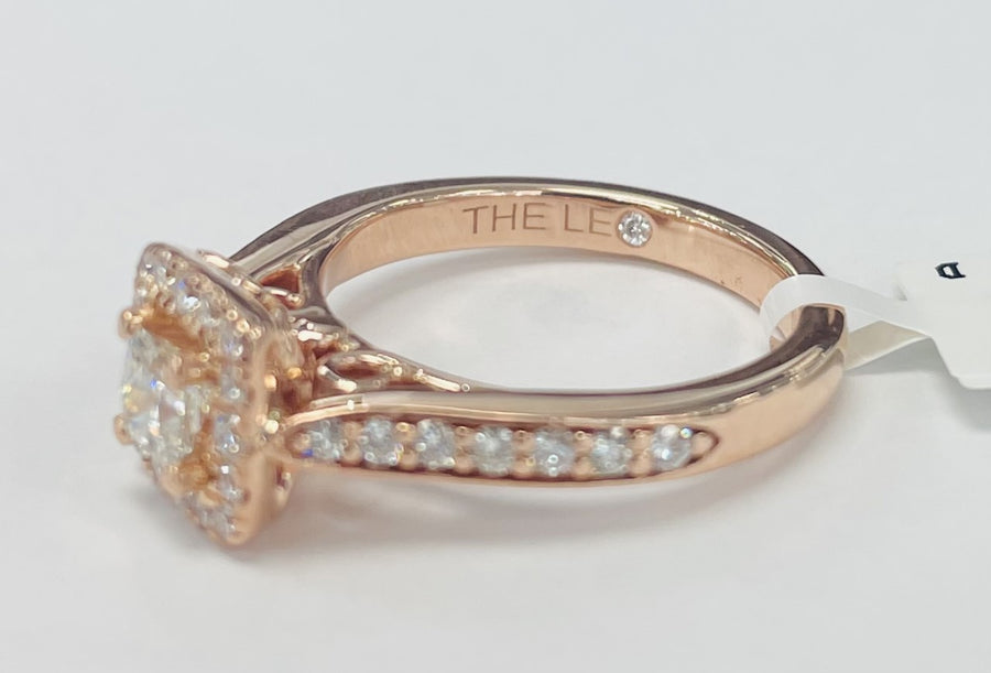 Rose Gold LEO Diamond Certified VS Diamond Engagement Ring