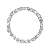 Gabriel & Co. LR4381W45JJ – 14K White Gold Diamond Bujukan Marquise Station Stackable Ring