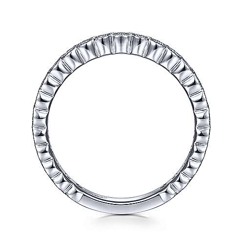Gabriel & Co. LR5139W45JJ – Timeless, Classic & Elegant 14K White Gold Stackable Diamond Ring