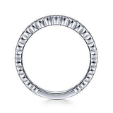 Gabriel & Co. LR5139W45JJ – Timeless, Classic & Elegant 14K White Gold Stackable Diamond Ring