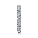 Gabriel & Co. LR5139W45JJ – Timeless, Classic & Elegant 14K White Gold Stackable Diamond Ring