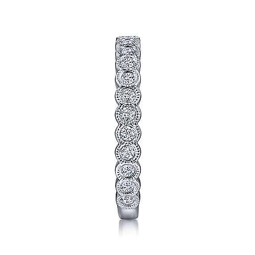 Gabriel & Co. LR5139W45JJ – Timeless, Classic & Elegant 14K White Gold Stackable Diamond Ring