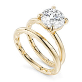 Noam Carver LU001-01YA18-A  14K Yellow Gold Classic Round Luna Diamond Engagement Ring