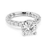 Noam Carver LU002-01WA28-A  14K White Gold Luna Round Diamond Engagement Ring