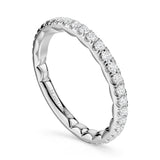 Noam Carver LU003-01WM2-B  14K White Gold Luna Round Diamond Engagement Ring with 2mm Band