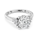 14K Bouquet Setting Oval-Shape Luna Diamond Ring