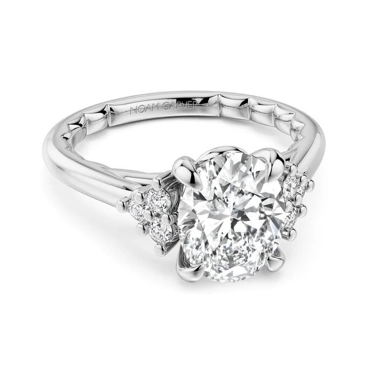 14K Bouquet Setting Oval-Shape Luna Diamond Ring
