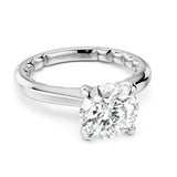 Noam Carver LU015-01WA18-A  14K White Gold Round Semi-Mount Luna Diamond Engagement Ring