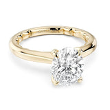 Noam Carver LU015-02YA18-A  14K Yellow Gold Oval Semi-Mount Luna Diamond Engagement Ring