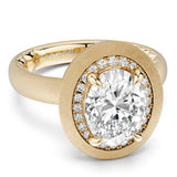 Noam Carver LU042-02YM3-A  14K Yellow Gold Luna Round Diamond Engagement Ring with 3mm Band
