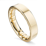 Noam Carver LUST009-01YA3 – Luna Collection Diamond Engagement Ring, 14K Yellow Gold