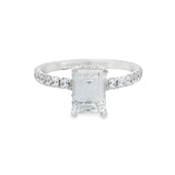 A.Jaffe - Diamond Pavé Engagement Ring with Quilted Interior Setting