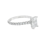 A.Jaffe - Diamond Pavé Engagement Ring with Quilted Interior Setting