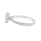 A.Jaffe - Diamond Pavé Engagement Ring with Quilted Interior Setting