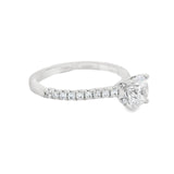 A.Jaffe - Round Center Draped Gallery Solitaire Engagement Ring Setting