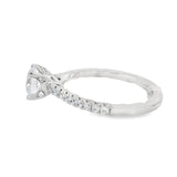 A.Jaffe - Round Center Draped Gallery Solitaire Engagement Ring Setting