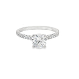 A.Jaffe - Round Center Draped Gallery Solitaire Engagement Ring Setting