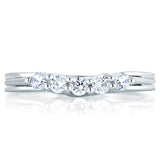A. Jaffe Signature Five Stone Trellis Diamond Wedding Band