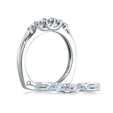 A. Jaffe Signature Five Stone Trellis Diamond Wedding Band