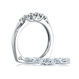 A. Jaffe Signature Five Stone Trellis Diamond Wedding Band