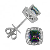 June Birthstone Diamond Earrings