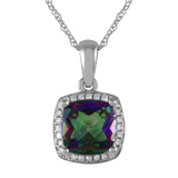 June Birthstone Diamond Necklace