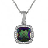 June Birthstone Diamond Necklace