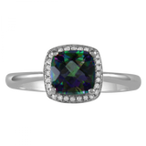 June Birthstone Diamond Ring