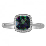 June Birthstone Diamond Ring
