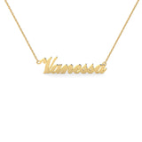 14k Yellow Gold Womens Name Neckalce