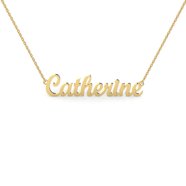 14k Yellow Gold Womens Name Neckalce