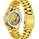 Citizen Tsuyosa NJ0152-51X – Automatic Gold-Tone Stainless Steel Bracelet, Sunray Green Dial Men’s Watch