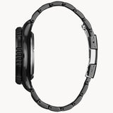 Citizen Promaster Diver NY0155-58X – Automatic Black Stainless Steel Bracelet, Full Luminous Yellow Dial, 200M ISO-Certified Dive WatcC