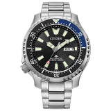 Citizen Promaster Diver NY0159-57E – Automatic Stainless Steel Bracelet, Black Dial, Batman Bezel, 200M ISO-Certified Dive Watc