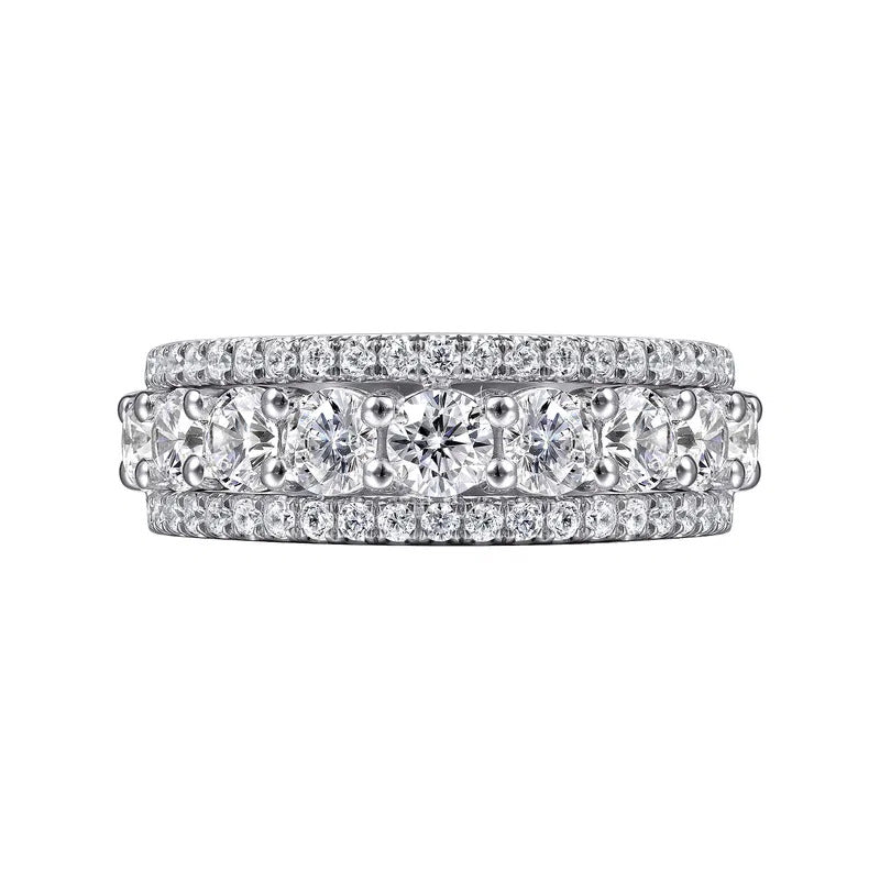 Gabriel & Co. Nash – 14K White Gold Diamond Anniversary Band (AN15288W44JJ, 1.90 ct)