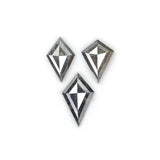 RAJA J 1.29CT Salt & Pepper Kite-Shaped Natural Diamond (Model 07176)