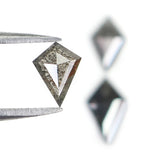 RAJA J 1.29CT Salt & Pepper Kite-Shaped Natural Diamond (Model 07176)