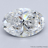 2 1/2CT VS Oval Lab Diamond