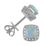 October Birthstone Diamond Earrings